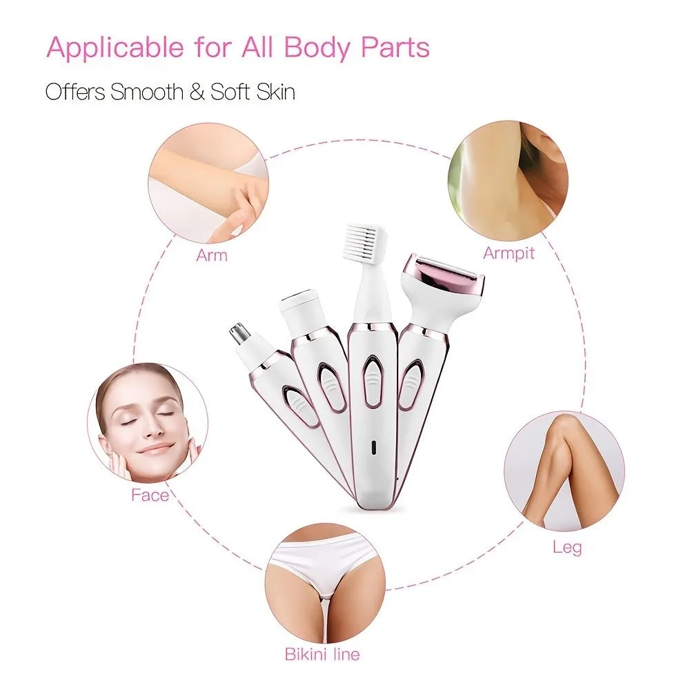 Marbendi 4-in-1 Electric Hair Removal Device for Smooth Skin