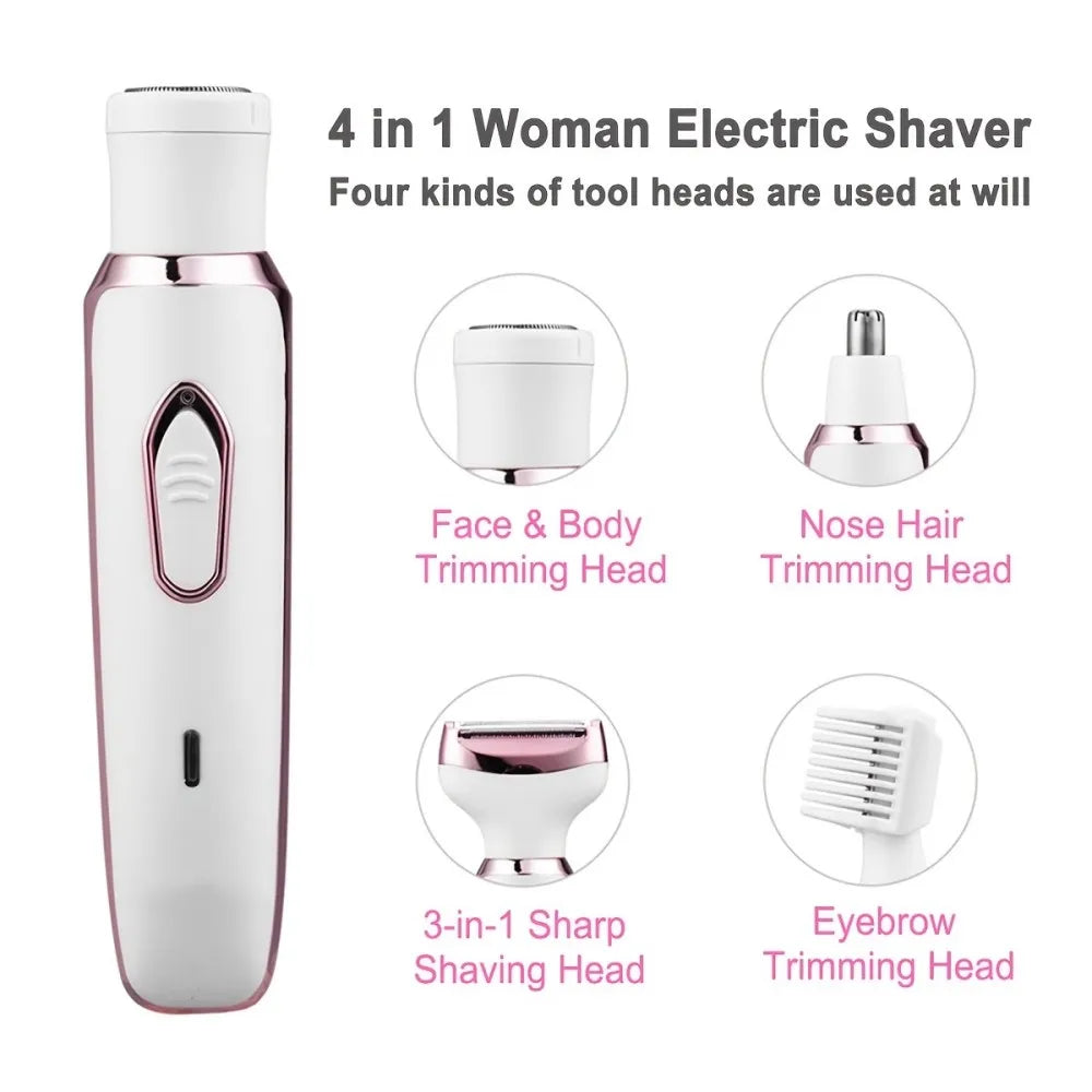 Marbendi 4-in-1 Electric Hair Removal Device for Smooth Skin