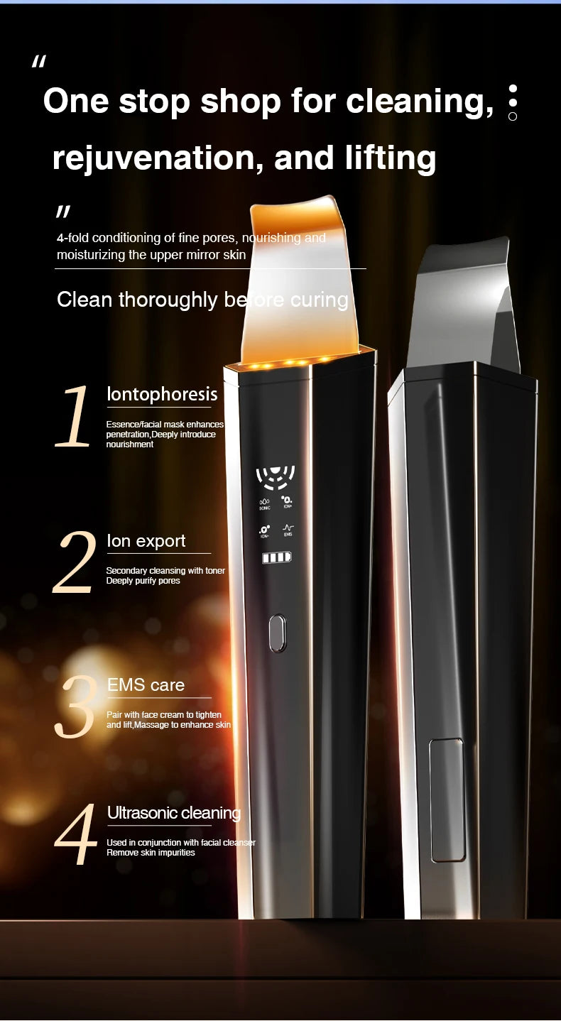 Marbendi 2-in-1 Face Massager and Ultrasonic Scrubber
