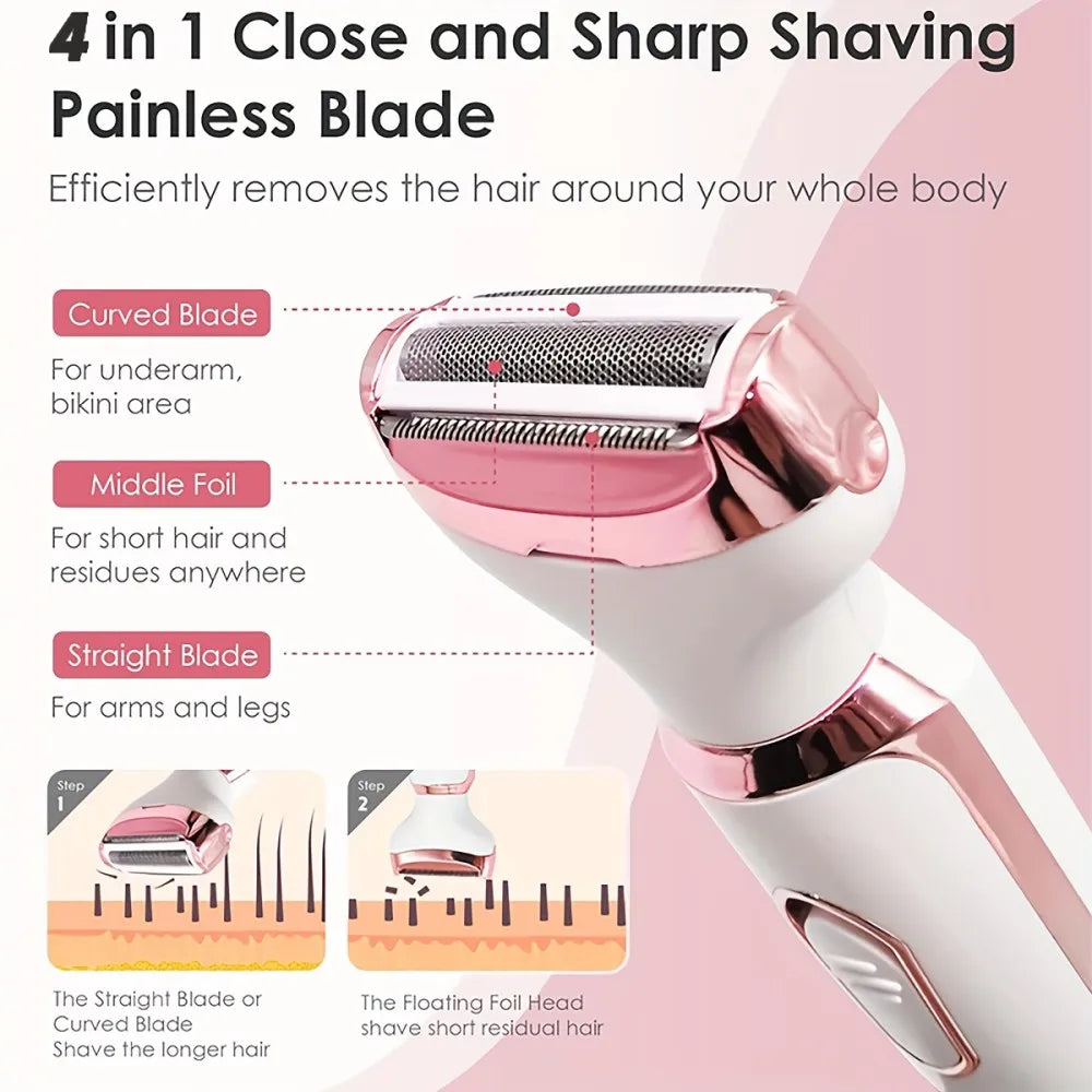 Marbendi 4-in-1 Electric Hair Removal Device for Smooth Skin