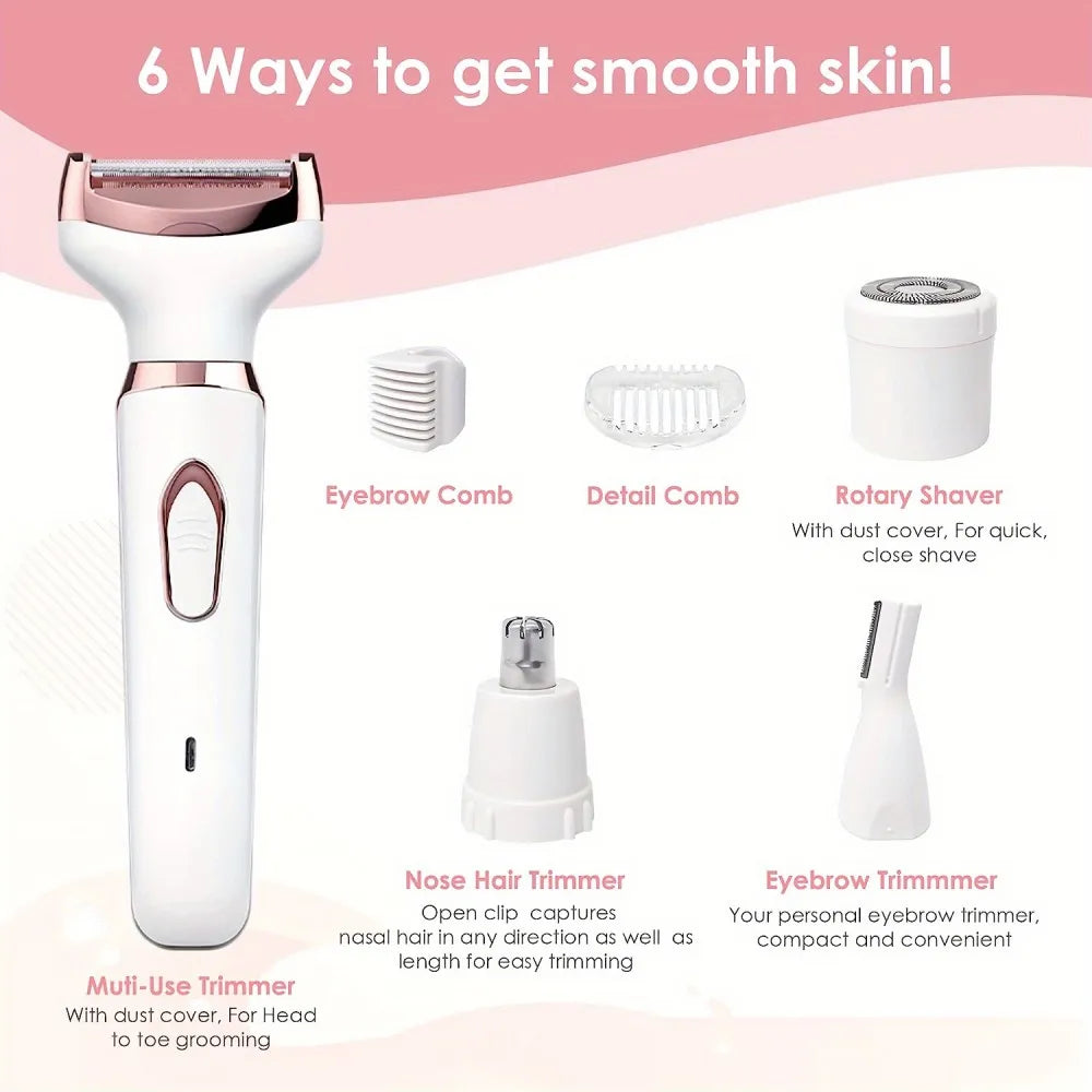 Marbendi 4-in-1 Electric Hair Removal Device for Smooth Skin