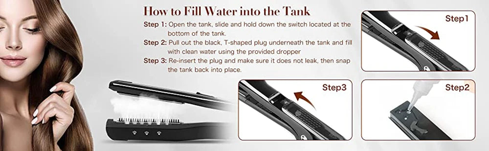 Marbendi Dual Voltage Titanium Hair Straightener Tool