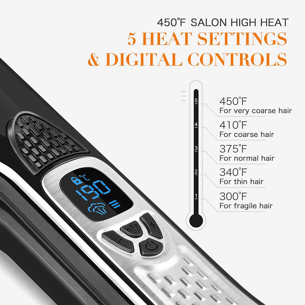 Marbendi Dual Voltage Titanium Hair Straightener Tool