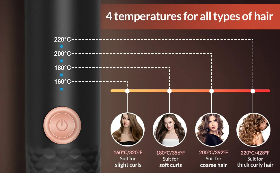 Marbendi Automatic Hair Curler for Effortless Waves