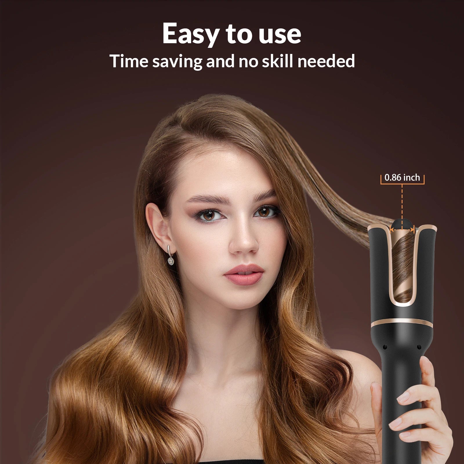Marbendi Automatic Hair Curler for Effortless Waves