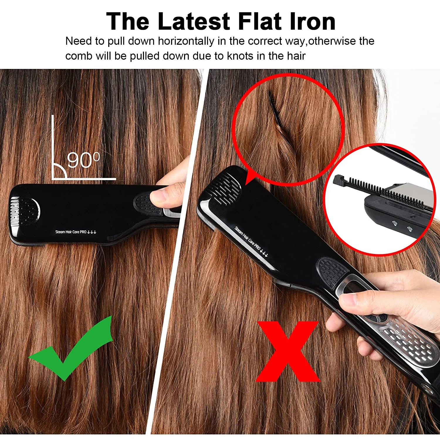 Marbendi Dual Voltage Titanium Hair Straightener Tool