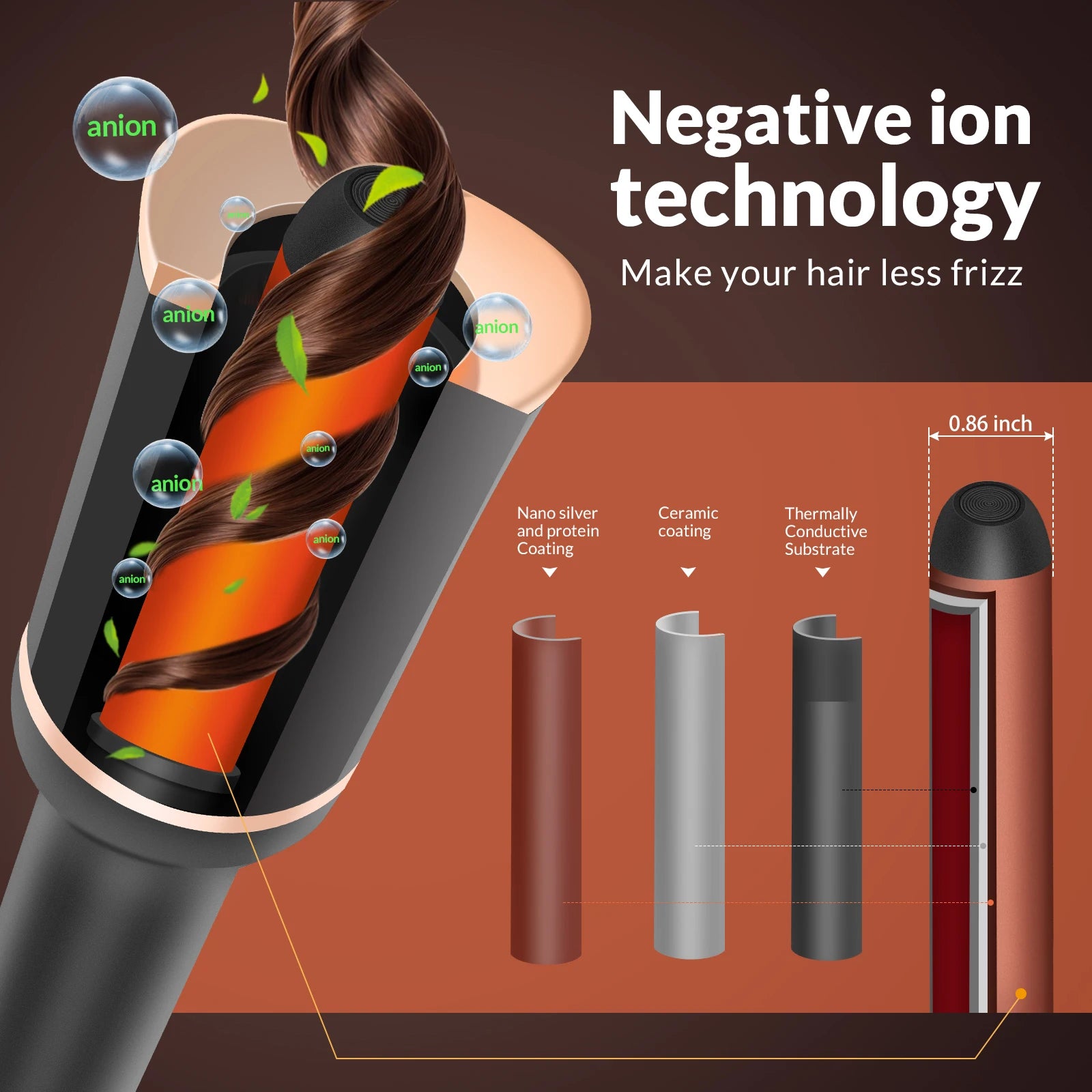 Marbendi Automatic Hair Curler for Effortless Waves