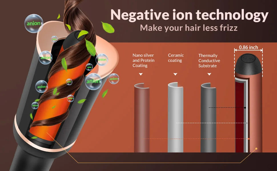 Marbendi Automatic Hair Curler for Effortless Waves