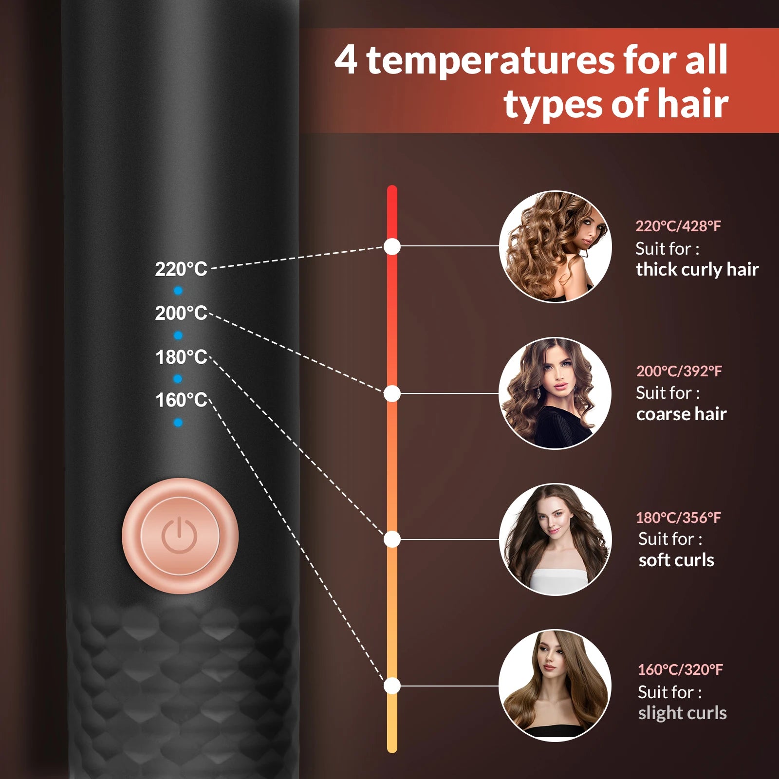 Marbendi Automatic Hair Curler for Effortless Waves