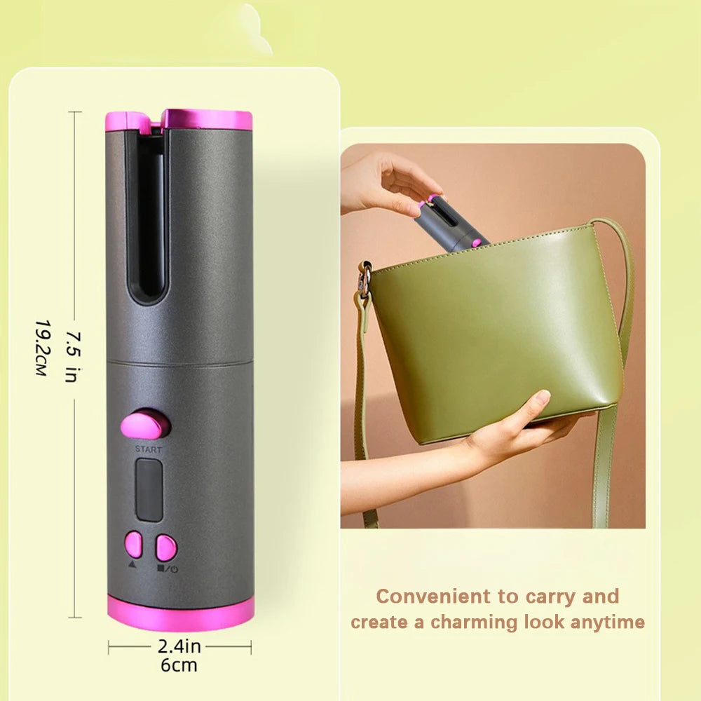 Marbendi Wireless Automatic Curling Iron for Effortless Waves