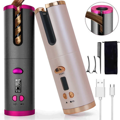 Marbendi Wireless Automatic Curling Iron for Effortless Waves