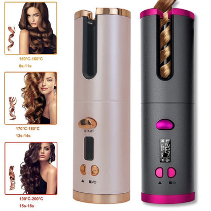 Marbendi Wireless Automatic Curling Iron for Effortless Waves