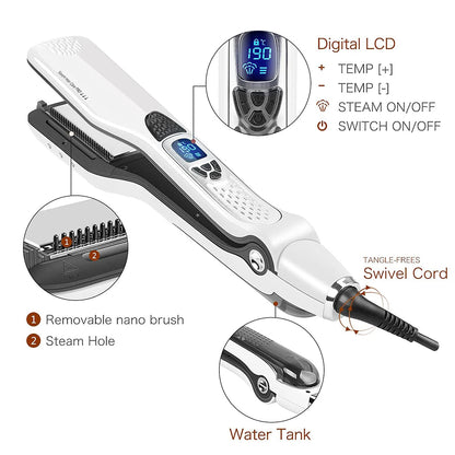 Marbendi Dual Voltage Titanium Hair Straightener Tool