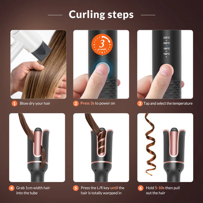Marbendi Automatic Hair Curler for Effortless Waves