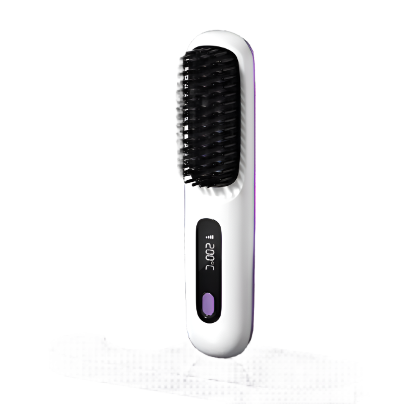 Wireless Ceramic Hair Straightener Brush