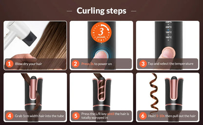 Marbendi Automatic Hair Curler for Effortless Waves